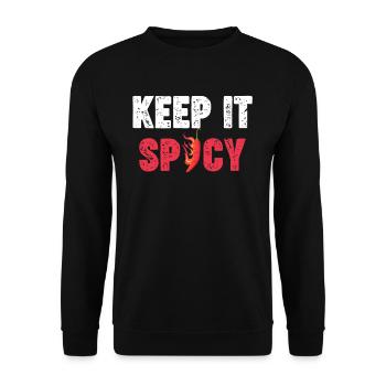 Gardez-le épicé Amateurs de cuisine coréenne - Sweat-shirt Unisexe - noir - Devant - Alina (178cm) & Michal (187cm)