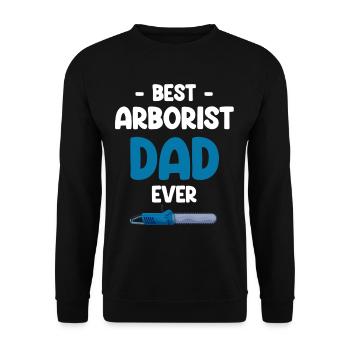 Le meilleur papa arboriste de tous les temps - Sweat-shirt Unisexe - noir - Devant - Alina (178cm) & Michal (187cm)