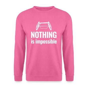 Rien n’est impossible Parasport Handicap - Sweat-shirt Unisexe - rose - Devant
