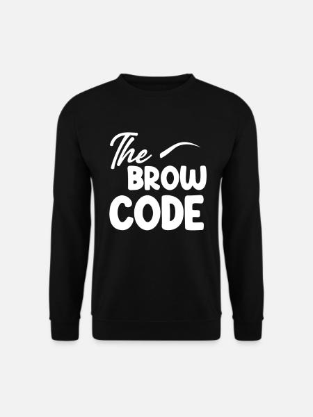 L’esthéticienne sourcilière code sourcils - Sweat-shirt Unisexe - noir