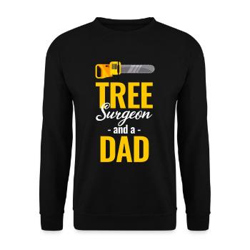 Arboriculteur et père arboriculteur rigolo - Sweat-shirt Unisexe - noir - Devant - Alina (178cm) & Michal (187cm)