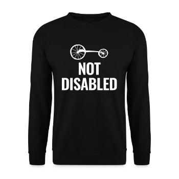 Pas assez gêné Paralympique drôle - Sweat-shirt Unisexe - noir - Devant - Alina (178cm) & Michal (187cm)