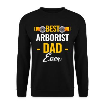 Le meilleur papa arboriste de tous les temps - Sweat-shirt Unisexe - noir - Devant - Alina (178cm) & Michal (187cm)