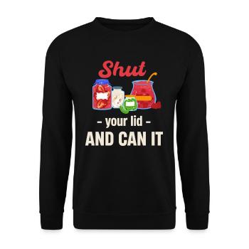 Fermez votre couvercle et vous pouvez - Sweat-shirt Unisexe - noir - Devant - Alina (178cm) & Michal (187cm)