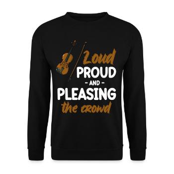 Laut, Stolz Und Erfreulich Die Menge, - Unisex Pullover - Schwarz - Vorne - Alina (178cm) & Michal (187cm)