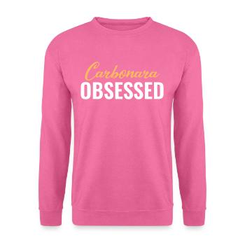 Carbonara Connaisseur Italiano Macaroni au fromage - Sweat-shirt Unisexe - rose - Devant