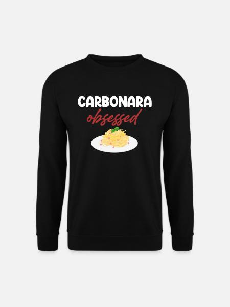 Carbonara Connaisseur Italiano Macaroni Cheese - Unisex Sweatshirt - black