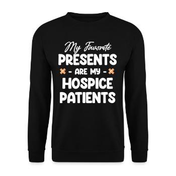 Mes cadeaux préférés sont les miens - Sweat-shirt Unisexe - noir - Devant - Alina (178cm) & Michal (187cm)