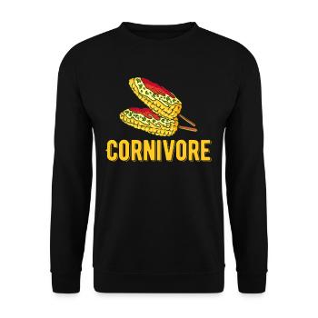 Mais-wortspiele Für Landwirtschaftliche - Unisex Pullover - Schwarz - Vorne - Alina (178cm) & Michal (187cm)