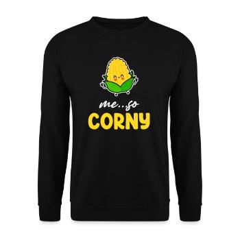 Moi si corny maïs agricole racines récolte - Sweat-shirt Unisexe - noir - Devant - Alina (178cm) & Michal (187cm)
