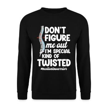 Don't find out that I'm a special kind of - Unisex Sweatshirt - black - Front - Alina (178cm) & Michal (187cm)