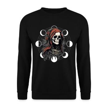 There's Witches 02 - La Strega - Unisex Sweatshirt - black - Front - Alina (178cm) & Michal (187cm)