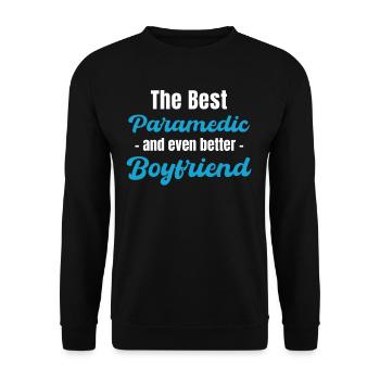 The best paramedic and even a - Unisex Sweatshirt - black - Front - Alina (178cm) & Michal (187cm)