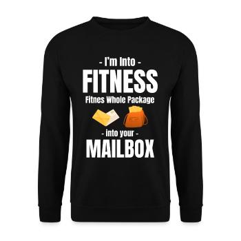 I'm Into Fitness Fitness Total Package In - Unisex Sweatshirt - black - Front - Alina (178cm) & Michal (187cm)