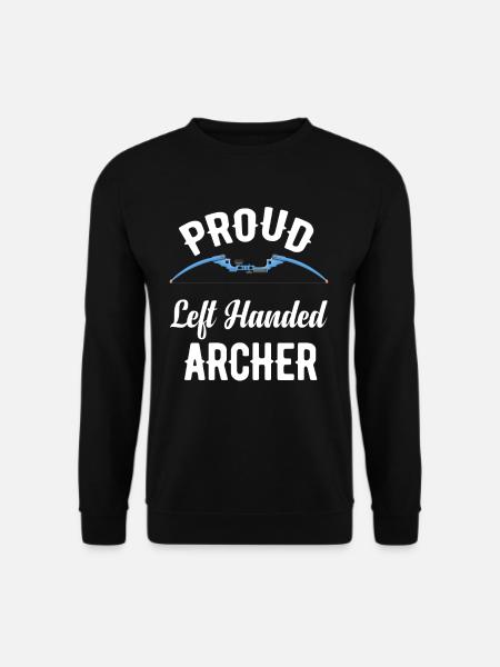 Proud Left-Handed Archery Bow - Unisex Sweatshirt - black