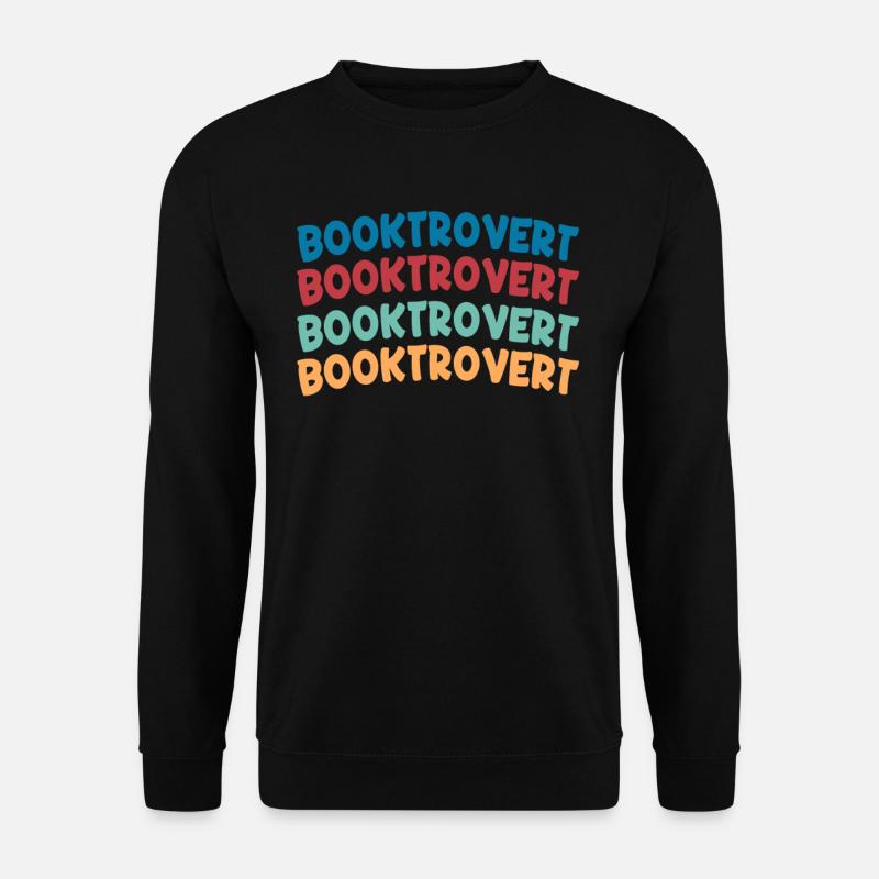 Bookverted Book Lover Bookworm - Unisex Sweatshirt - black