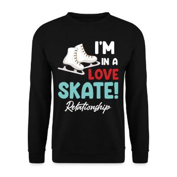 I'm In A Love Relationship - Unisex Sweatshirt - black - Front - Alina (178cm) & Michal (187cm)