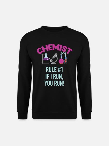 Apotheker-regel #1 Wenn Ich Laufe, Rennst Du! - Unisex Pullover - Schwarz