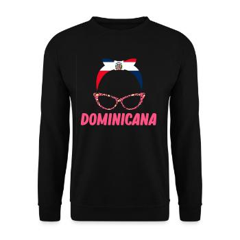 Dominican Dominican girls Platano - Unisex Sweatshirt - black - Front - Alina (178cm) & Michal (187cm)