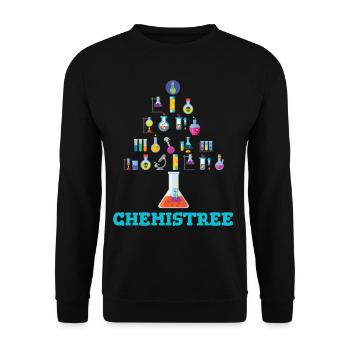 Chemistree Drôle Chimiste Physique Théorique - Sweat-shirt Unisexe - noir - Devant - Alina (178cm) & Michal (187cm)