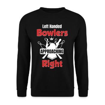 Les gauchers s’approchent des droitiers, les deux mains - Sweat-shirt Unisexe - noir - Devant - Alina (178cm) & Michal (187cm)