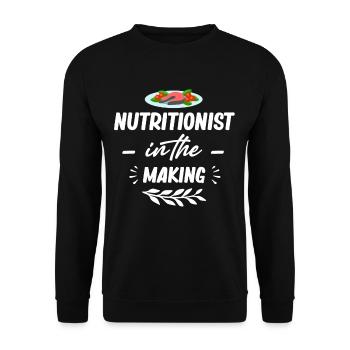 Ernährungsberater In Spe Registrierter - Unisex Pullover - Schwarz - Vorne - Alina (178cm) & Michal (187cm)