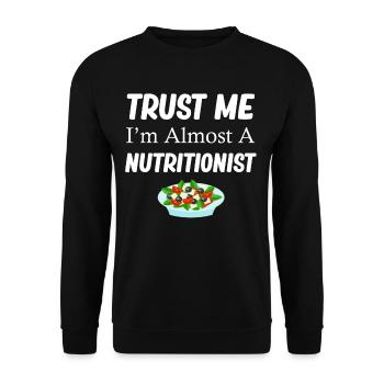 Croyez-moi, je suis presque un médecin - Sweat-shirt Unisexe - noir - Devant - Alina (178cm) & Michal (187cm)