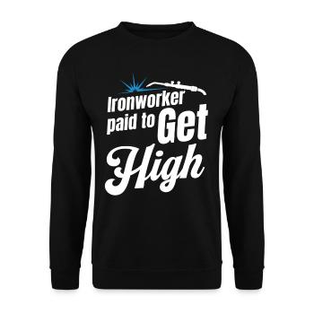 Des ferronniers payés pour embaucher des artisans de haut niveau - Sweat-shirt Unisexe - noir - Devant - Alina (178cm) & Michal (187cm)