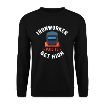 Des ferronniers payés pour embaucher des artisans de haut niveau - Sweat-shirt Unisexe - noir - Devant - Alina (178cm) & Michal (187cm)
