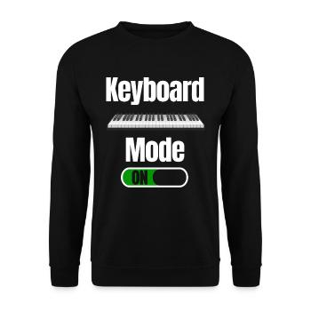 Keyboard-modus On Player Walzer Keyboarder - Unisex Pullover - Schwarz - Vorne - Alina (178cm) & Michal (187cm)