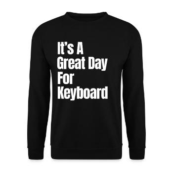 Ein Großer Tag Für Den Keyboard-walzer-keyboarder - Unisex Pullover - Schwarz - Vorne - Alina (178cm) & Michal (187cm)