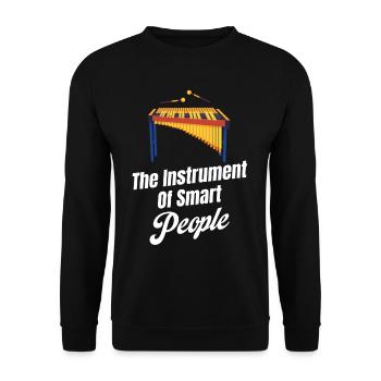 L’instrument des gens intelligents Les amateurs de Marimba - Sweat-shirt Unisexe - noir - Devant - Alina (178cm) & Michal (187cm)