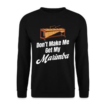 Ne me faites pas prendre mon trombone d’orchestre Marimba - Sweat-shirt Unisexe - noir - Devant - Alina (178cm) & Michal (187cm)