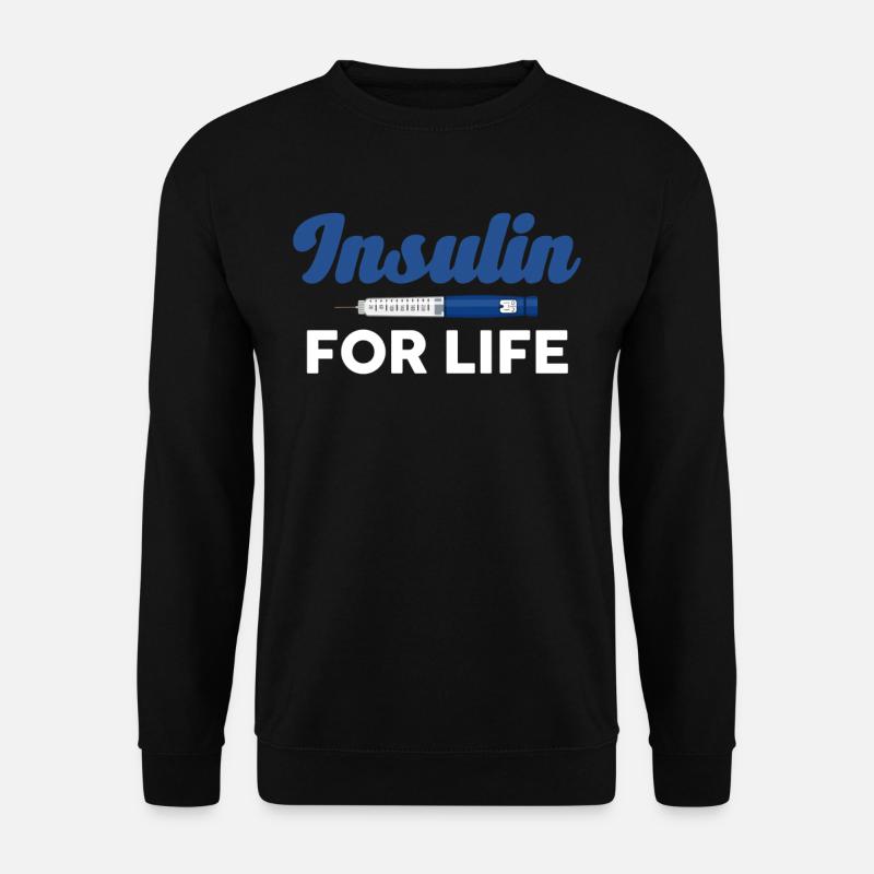 Insulina na całe życie Cukrzyca - Bluza unisex - czarny