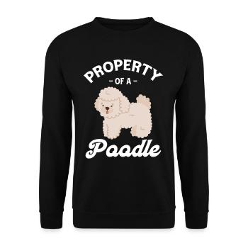 Propriété d’un chiot amateur de caniche caniche - Sweat-shirt Unisexe - noir - Devant - Alina (178cm) & Michal (187cm)