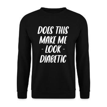 Lässt Mich Das So Aussehen, Als Würde Ich - Unisex Pullover - Schwarz - Vorne - Alina (178cm) & Michal (187cm)