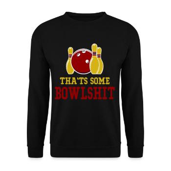Ce sont quelques jeux de mots de bowling - Sweat-shirt Unisexe - noir - Devant - Alina (178cm) & Michal (187cm)