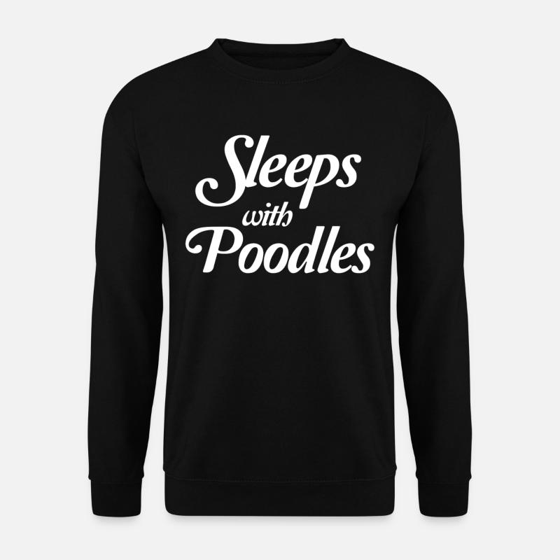 Dormir avec des caniches chiot maltais mouton adoodle - Sweat-shirt Unisexe - noir