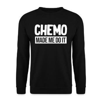 Chemo made me want to make it funny - Unisex Sweatshirt - black - Front - Alina (178cm) & Michal (187cm)