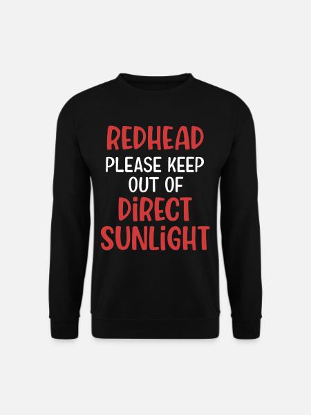 Irish redhead plea from direct - Unisex Sweatshirt - black
