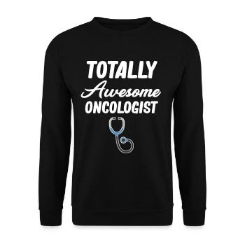 Absolutely genius oncologist chemotherapy - Unisex Sweatshirt - black - Front - Alina (178cm) & Michal (187cm)
