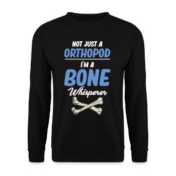 Nicht Nur Ein Orthopode, Ich Bin Ein - Unisex Pullover - Schwarz - Vorne - Alina (178cm) & Michal (187cm)