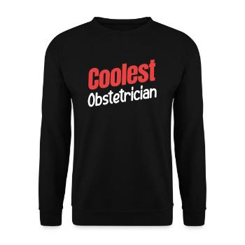 Coolster Geburtshelfer Geburtshelfer Gynäkologe - Unisex Pullover - Schwarz - Vorne - Alina (178cm) & Michal (187cm)