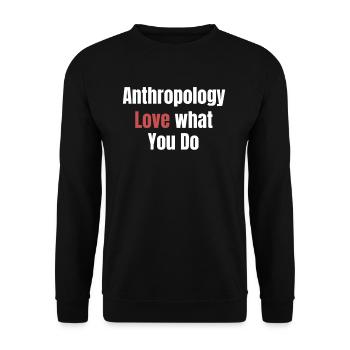 Anthropologie Aimez ce que vous faites Ancien - Sweat-shirt Unisexe - noir - Devant - Alina (178cm) & Michal (187cm)