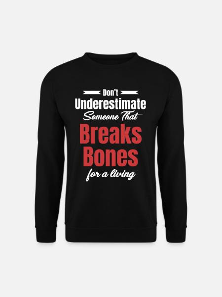 Don't underestimate someone who - Unisex Sweatshirt - black