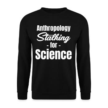 Anthropology Stalking for Science - Unisex Sweatshirt - black - Front - Alina (178cm) & Michal (187cm)