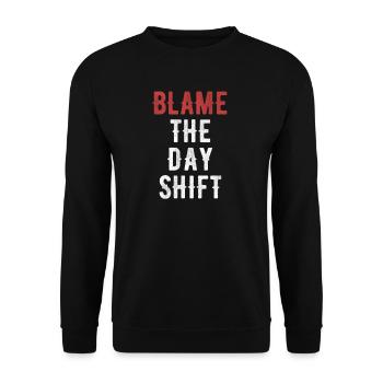 This is due to the fact that - Unisex Sweatshirt - black - Front - Alina (178cm) & Michal (187cm)