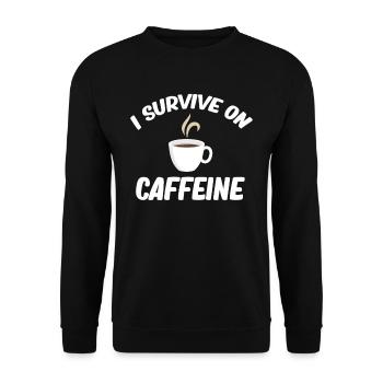 Ich Überlebe Im Leichenkrankenhaus Des - Unisex Pullover - Schwarz - Vorne - Alina (178cm) & Michal (187cm)