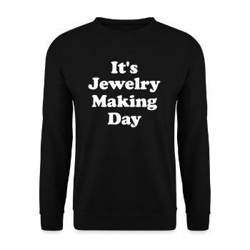 Es Ist Der Tag Der Schmuckherstellung Juwelier - Unisex Pullover - Schwarz - Vorne - Alina (178cm) & Michal (187cm)
