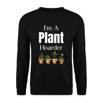Ich Bin Ein Pflanzensammler, Gartenbaugärtner, - Unisex Pullover - Schwarz - Vorne - Alina (178cm) & Michal (187cm)